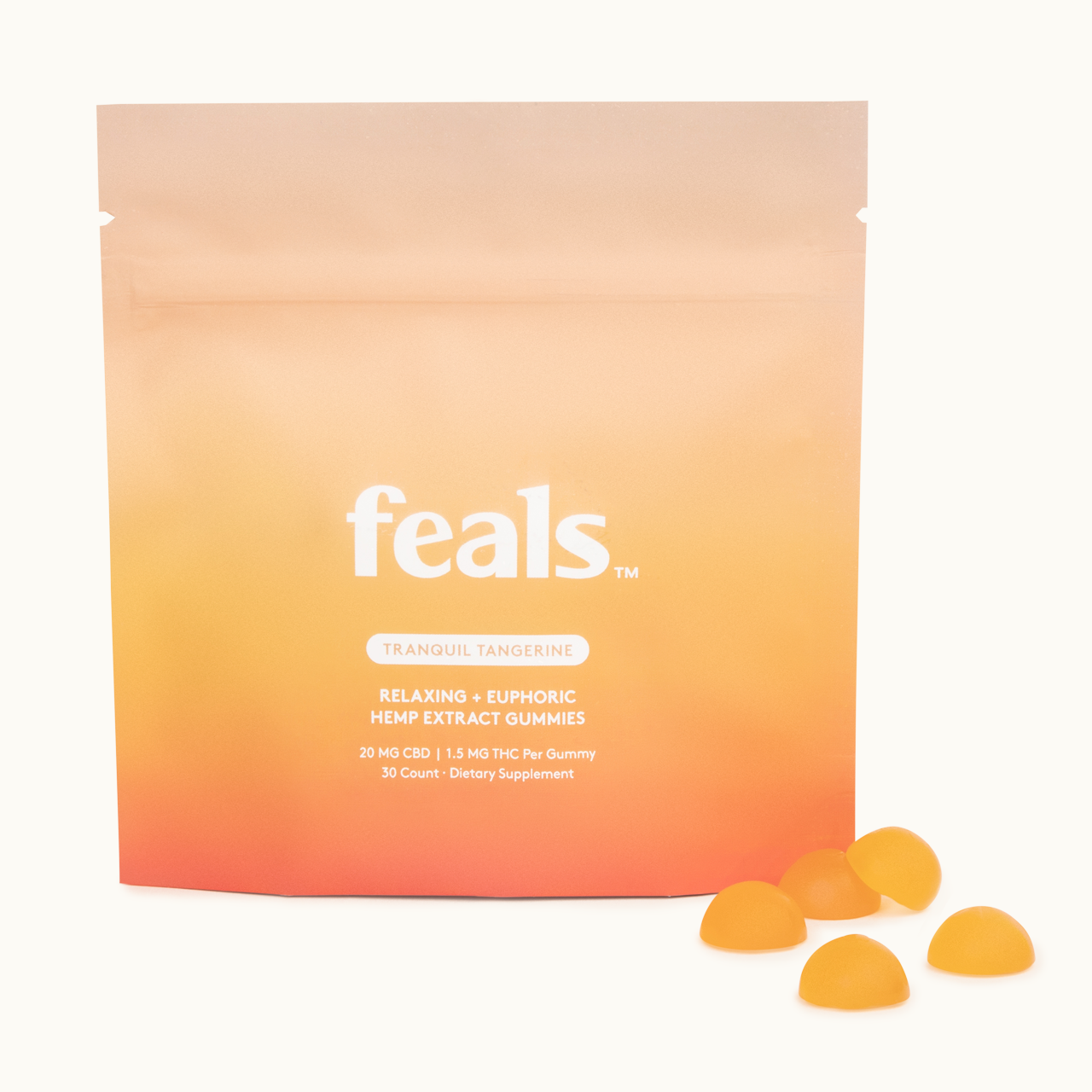 Tranquil Tangerine CBD Gummies | Feals Gummies